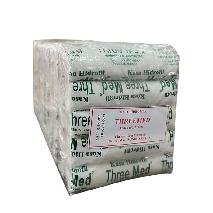 Kasa Perban Gulung 10cm / kasa gulung 10 cm / perban 10cm THREEMEDA