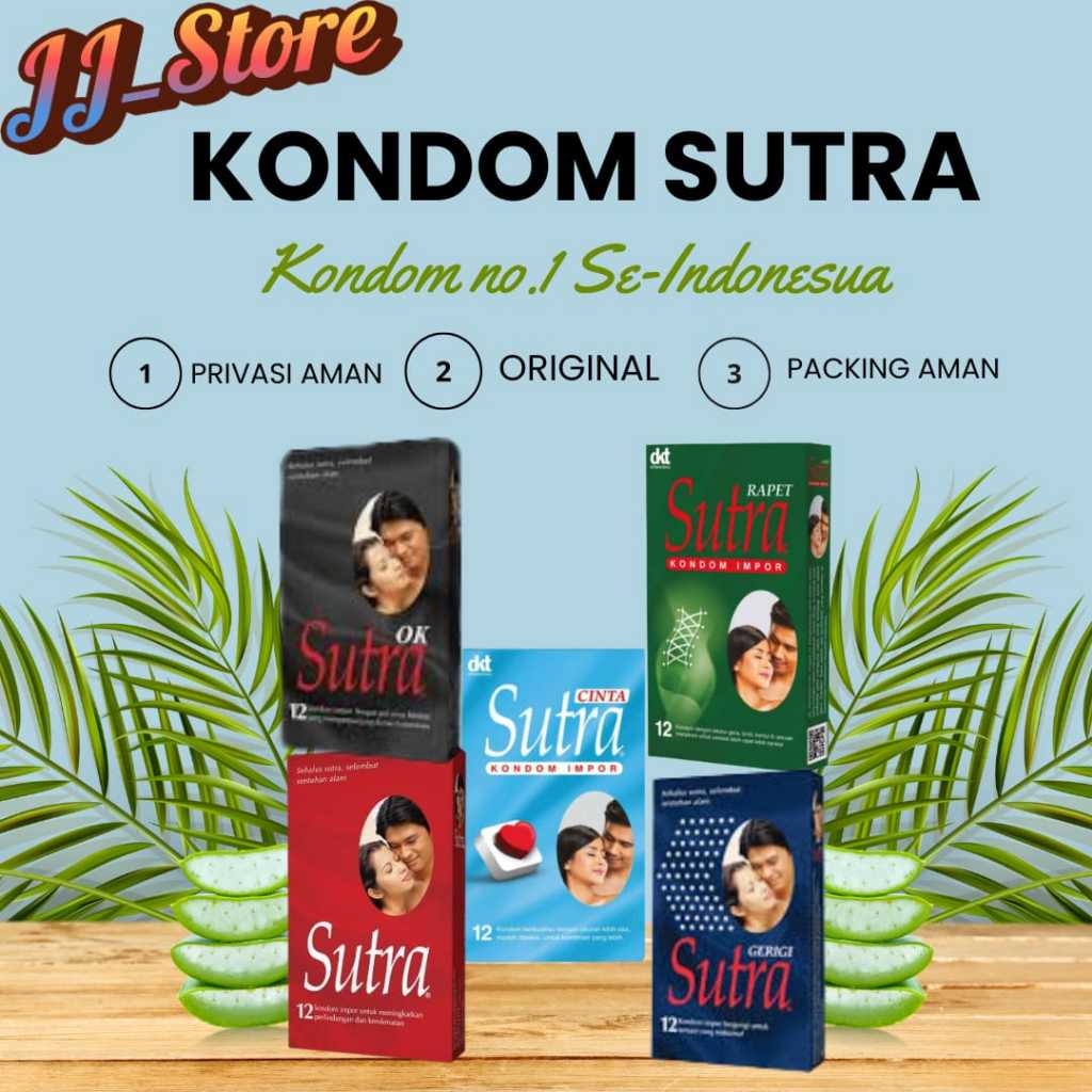 JJS Privasi Aman 100% Kondom Sutra Semua Varian Classic OK Gerigi Tipis I Eceran 1 Sachet I Isi 3 Sa