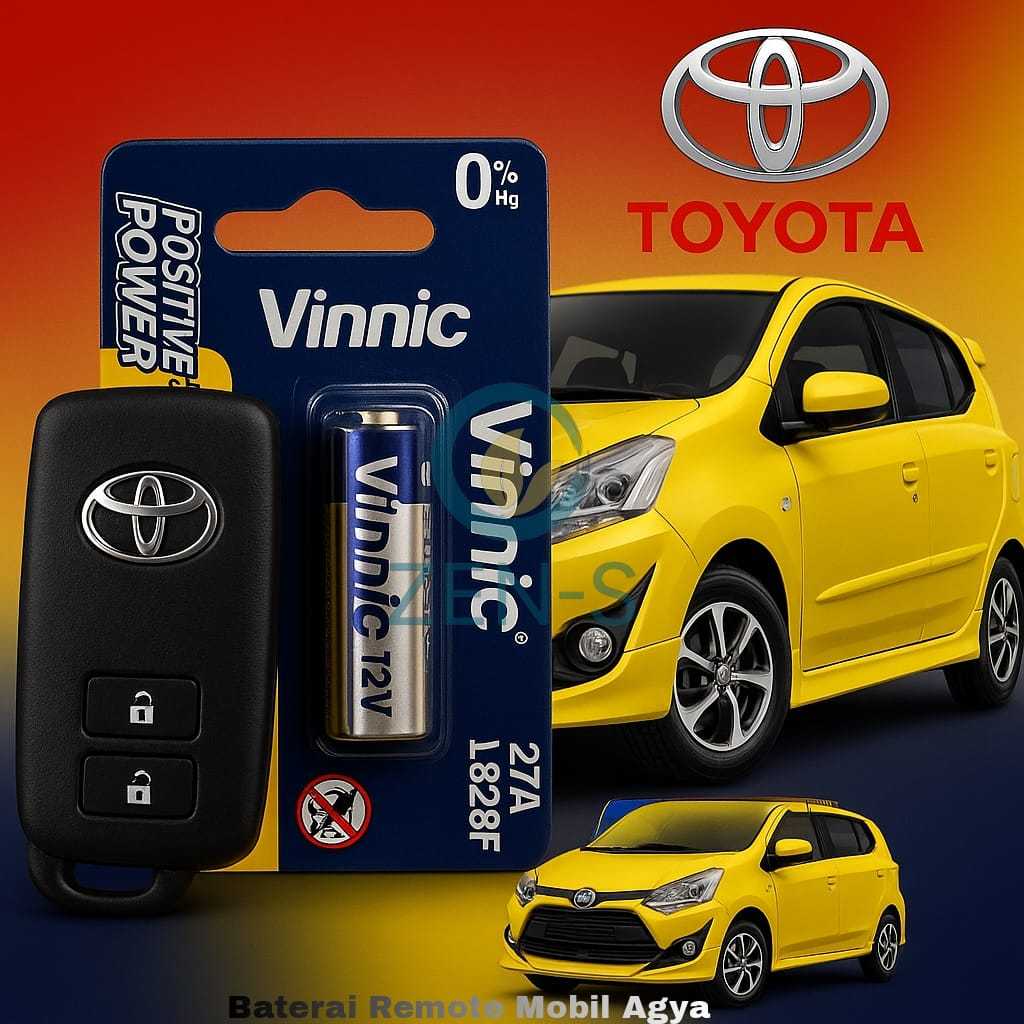 Batu Baterai Remote Keyless Mobil Toyota Agya Batre Kunci Original Batere Alarm Smartkey
