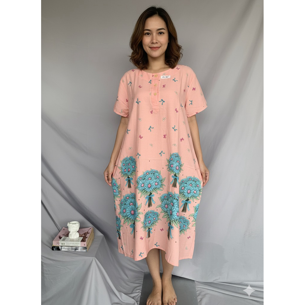 Daster Ibu Batik HAP | Daster HAP Terbaru | Daster HAP Ibu Muda Kekinian | Daster LD 120 PB 110