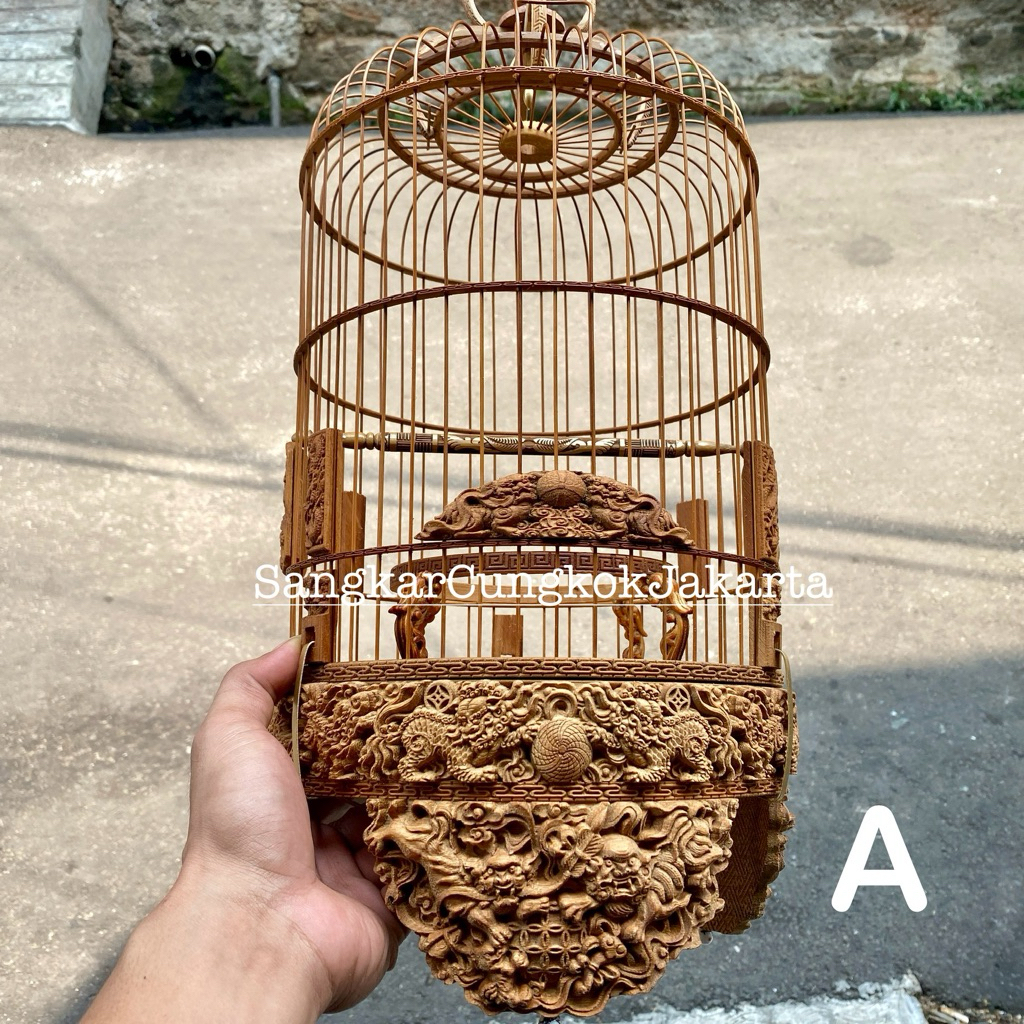Sangkar Cungkok Pleci D22 Longchim Full Ukir 3D Ori Vietnam