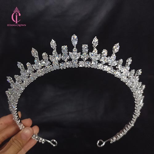 Samira zircon crown  - Mahkota Pengantin zircon Viral - Aurel Crown