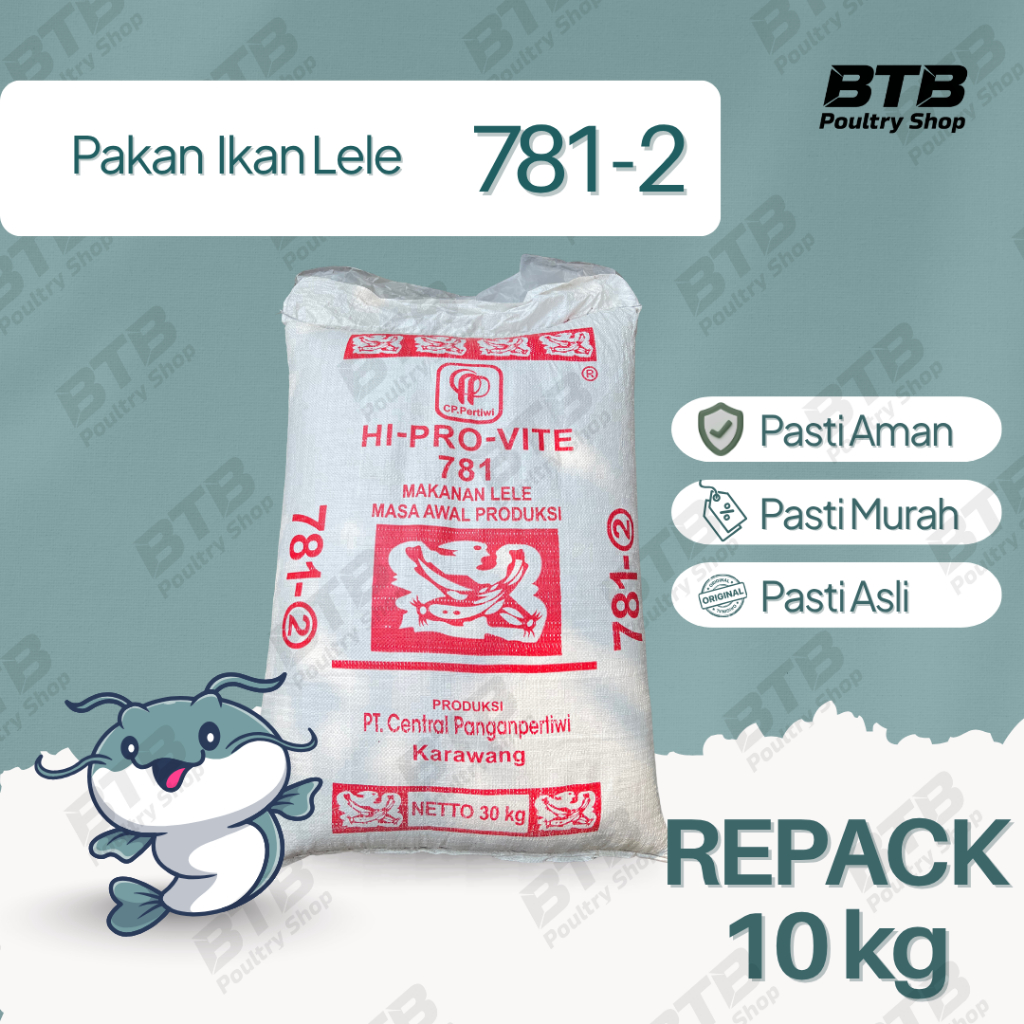 HI-PRO-VITE 781-2 Pakan Ikan Pelet Ikan Repack 10Kg | 5Kg