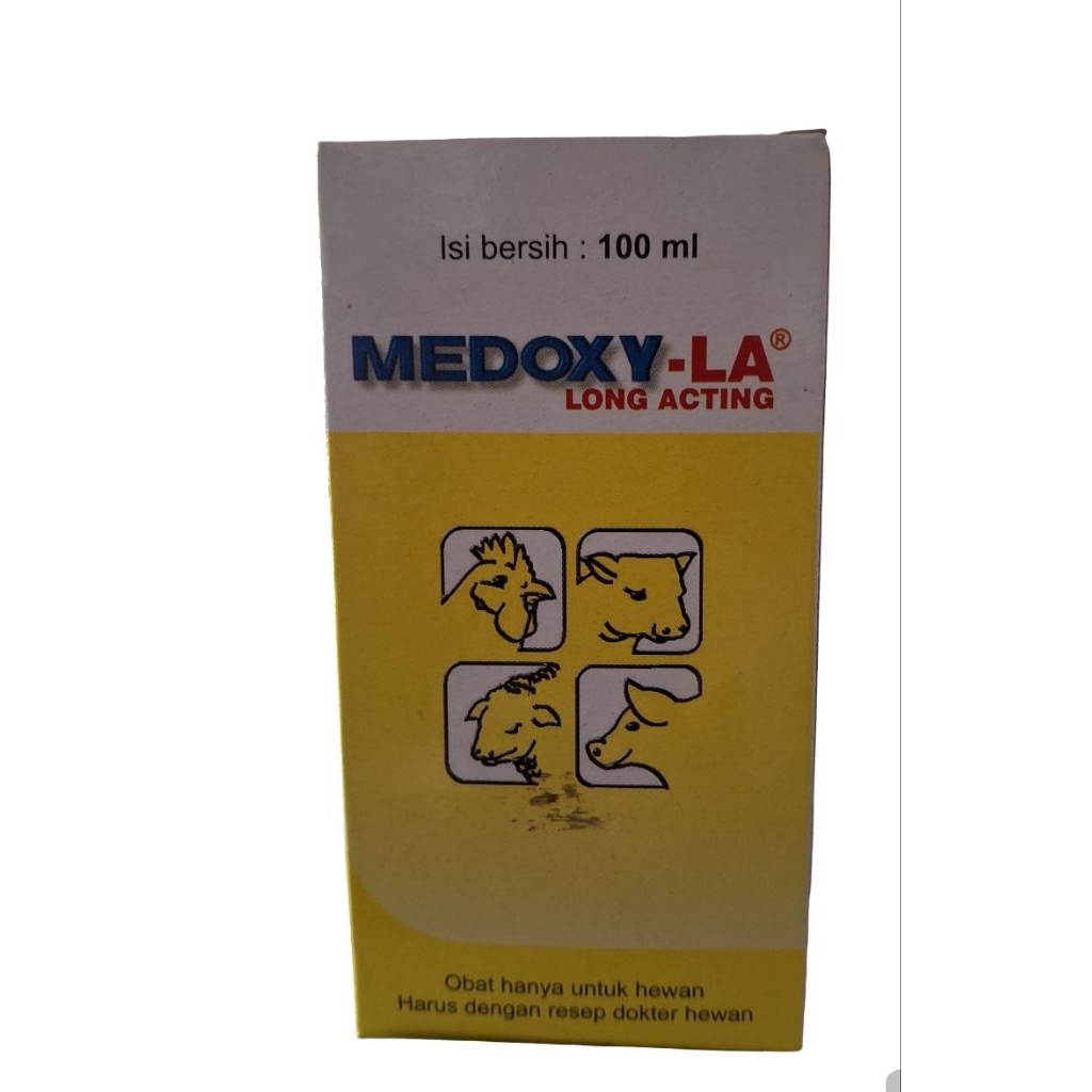 MEDOXY-LA  (Antibiotik spektrum luas untuk Sapi,kambing,babi dan unggas)
