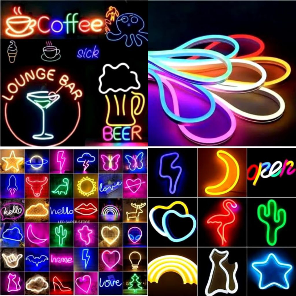 LAMPU LED NEON FLEX SELANG AC 220V METERAN, SOCKET LED NEON FLEX