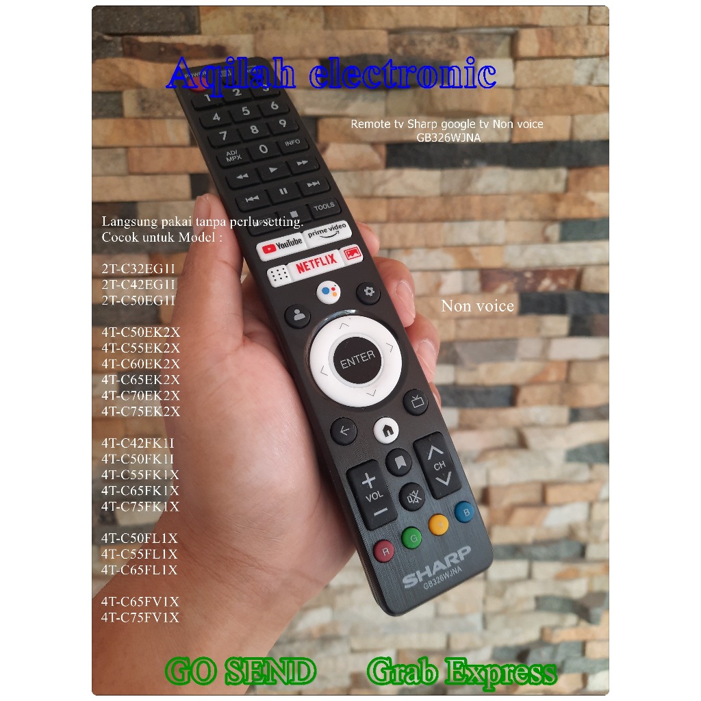 Remote Tv Sharp smart tv Android Google TV GB326WJNA