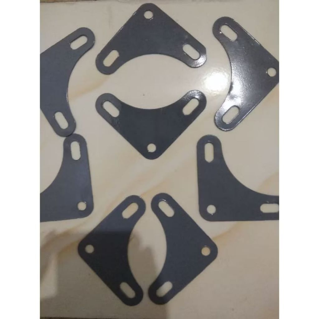 flat siku lubang/plat penyangga sudut tebal 1mm