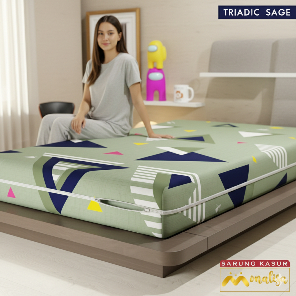 90X200 TINGGI 20 SARUNG KASUR/ BUSA RESLETING MONALISA 90x200x20