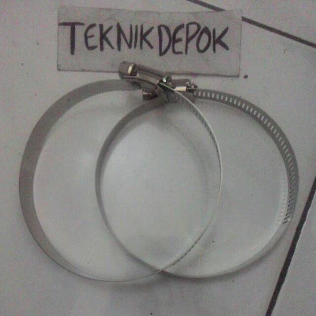 Klem selang 6 inch klem cincin besi galvanis klem pipa selang pengikat pengencang selang