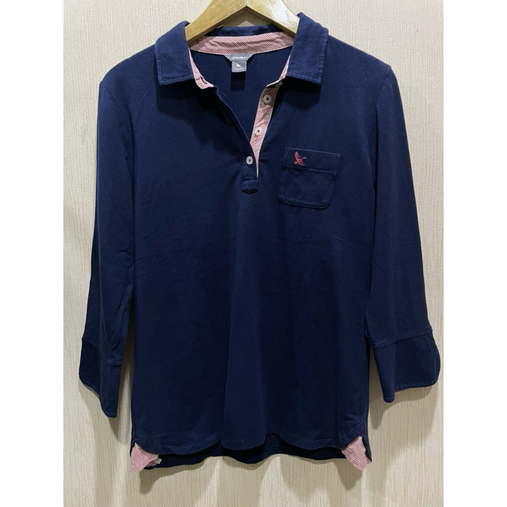 Kaos Polo Lengan Panjang Eddie Bauer M