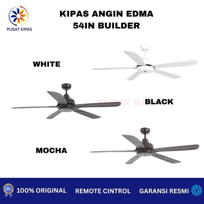 Kipas Angin Gantung EDMA 54" Builder Remote Hemat Energi