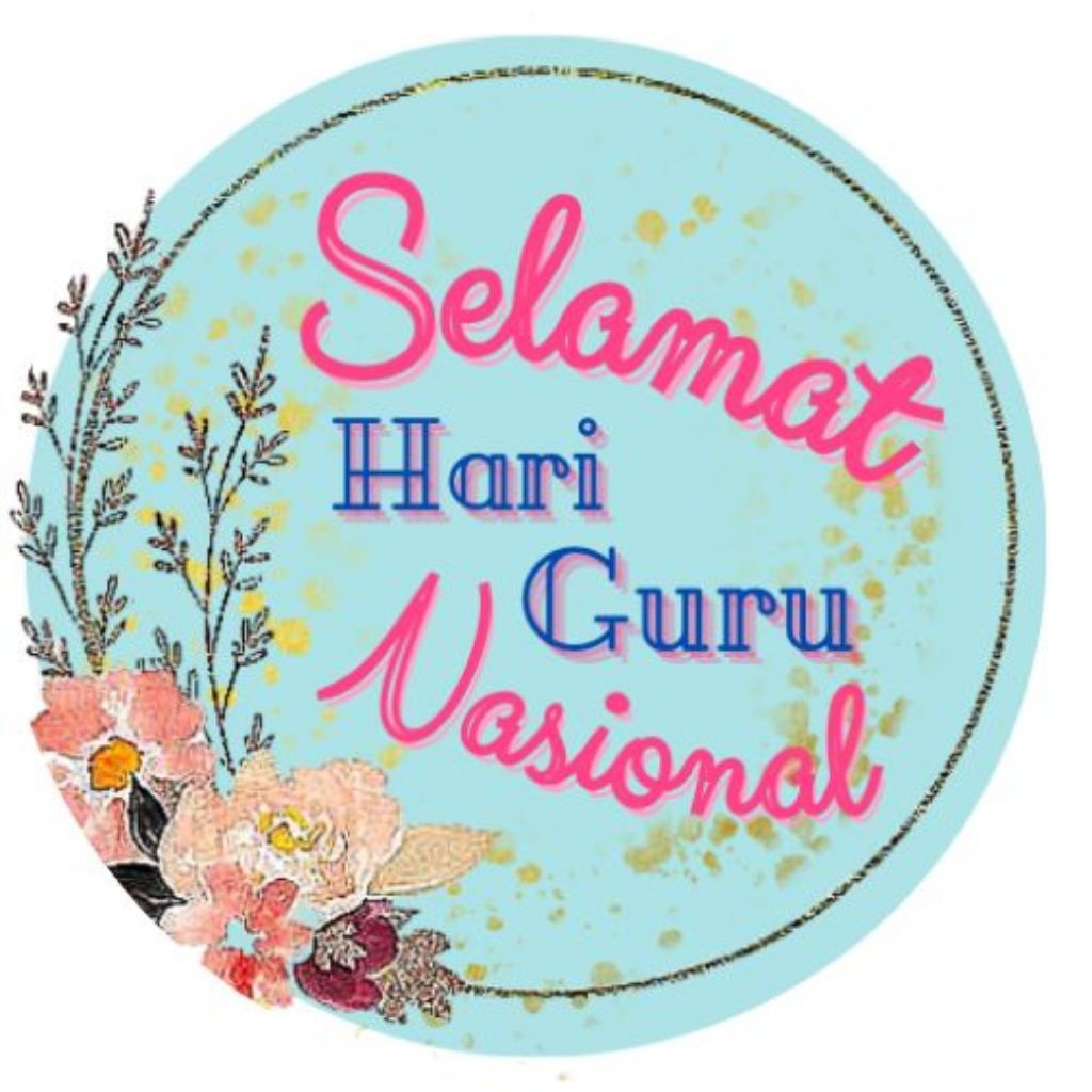 topper / stiker ucapan hari guru isi 12pccs