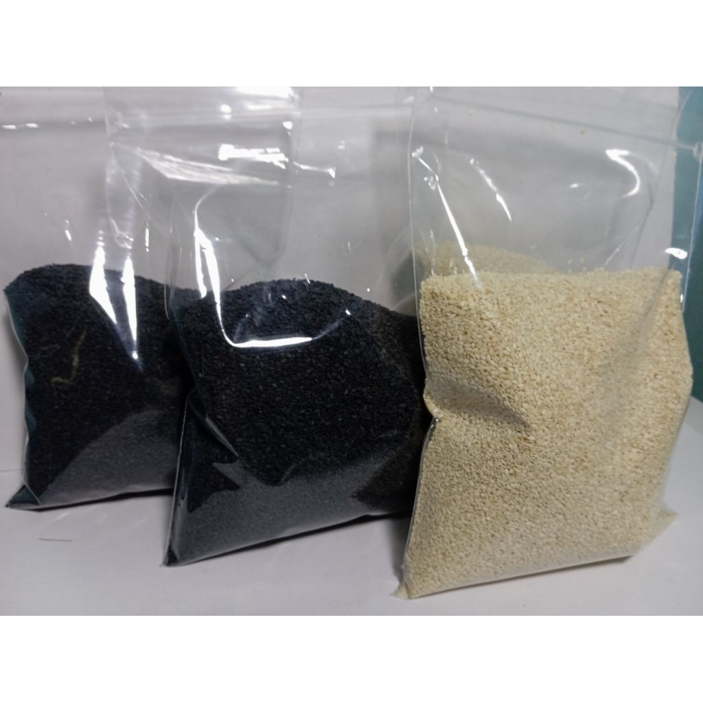 Biji Wijen Mentah Putih dan Hitam 500 gram Halal