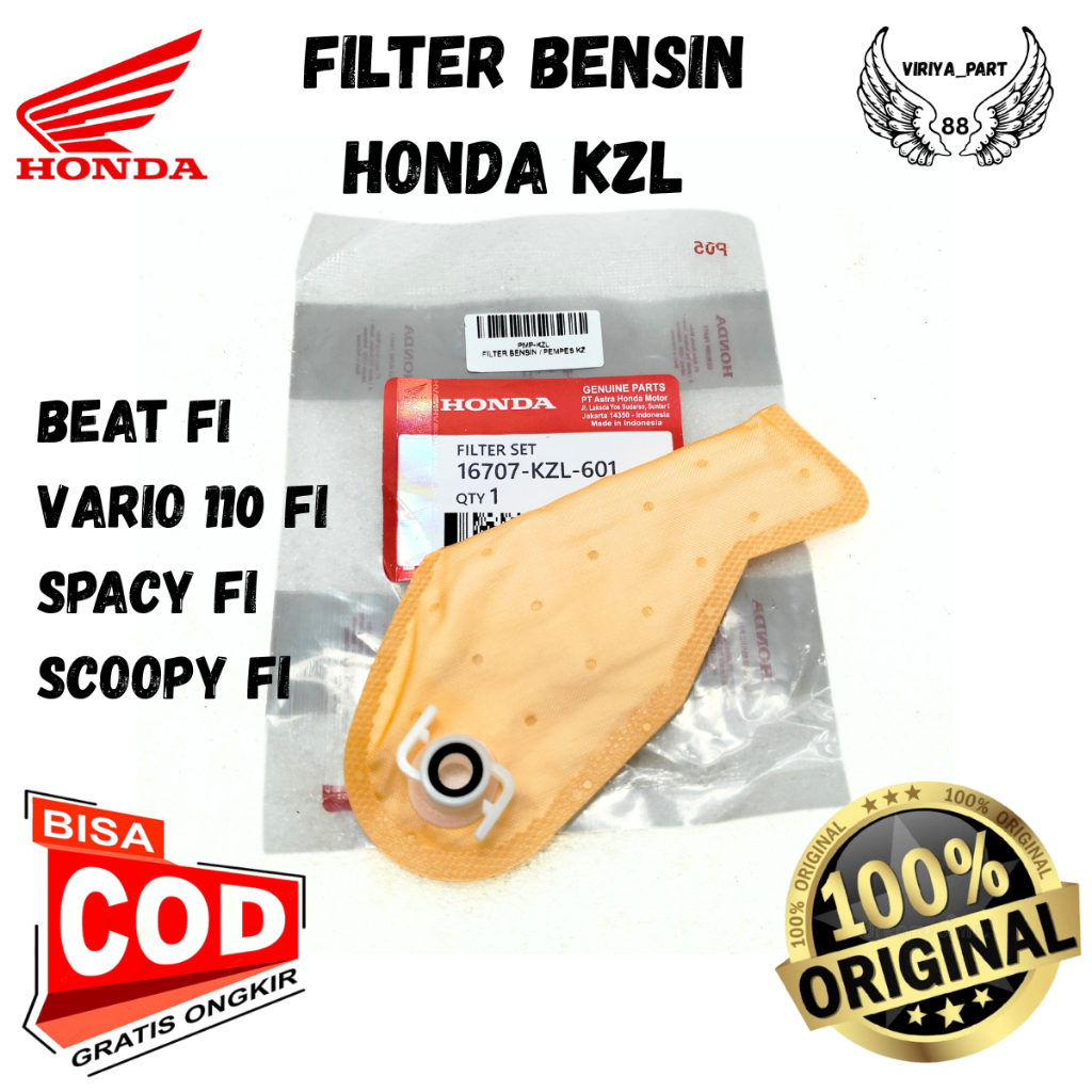 ASLI ORIGINAL FILTER BENSIN HONDA AHM KZL BEAT FI VARIO 110 FI SPACY FI SCOOPY FI