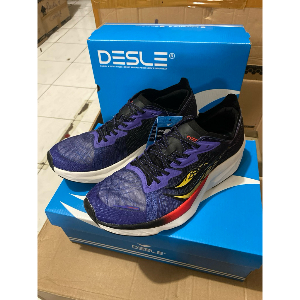 Running shoes - Blitz by desle warna ungu hitam