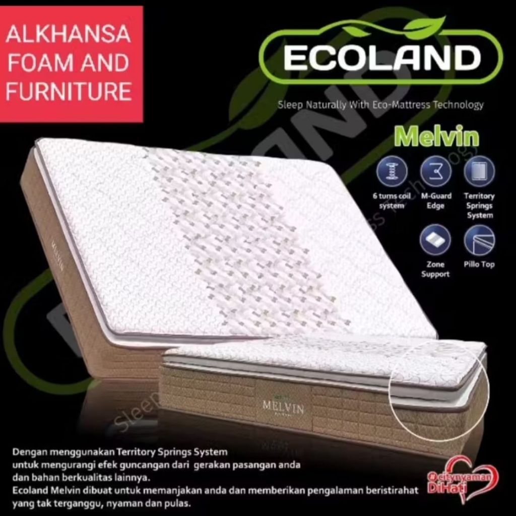 kasur springbed melvin spinno berkualitas garansi 15 tahun