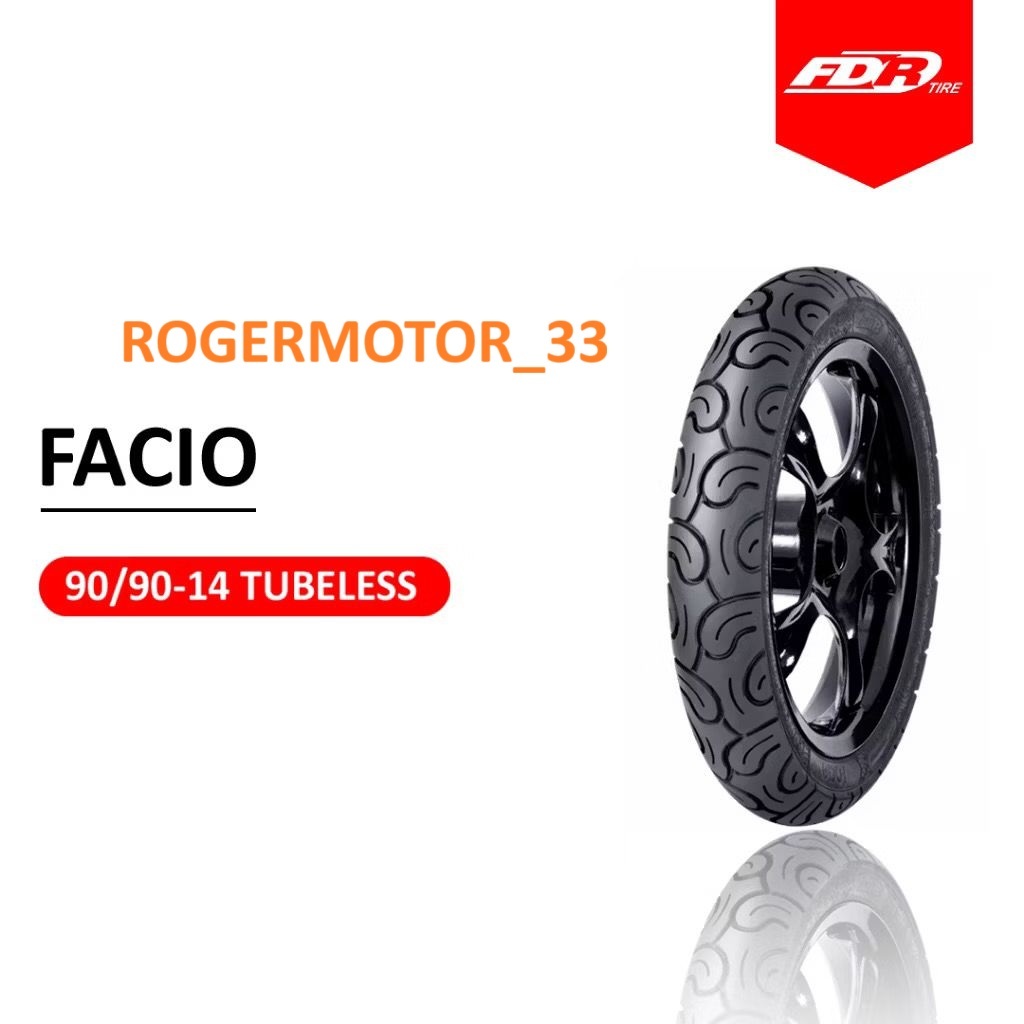 BAN LUAR FDR TUBLESS 90/90-14 FACIO MEREK FDR