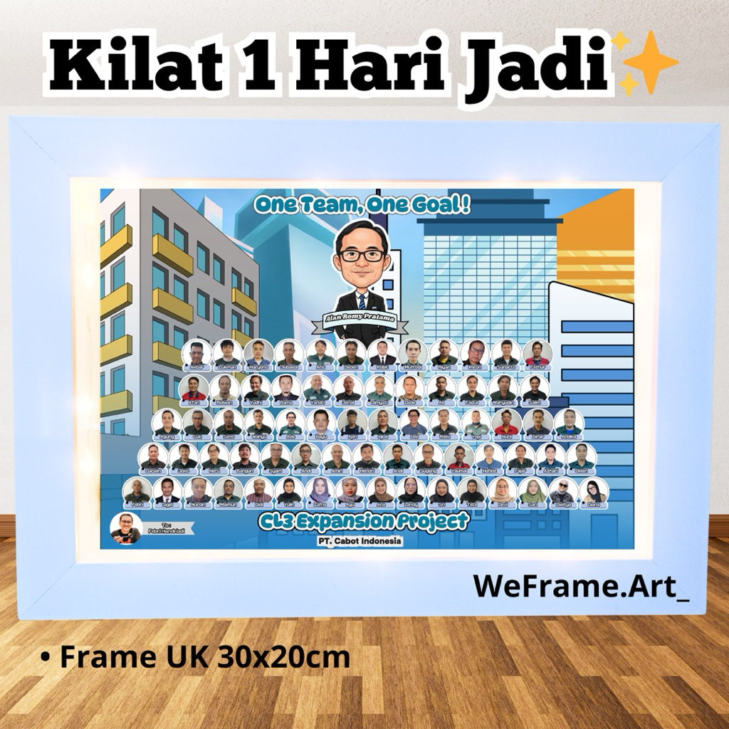 frame pop up custom / frame farewell / kado perpisahan / kado kenang kenangan