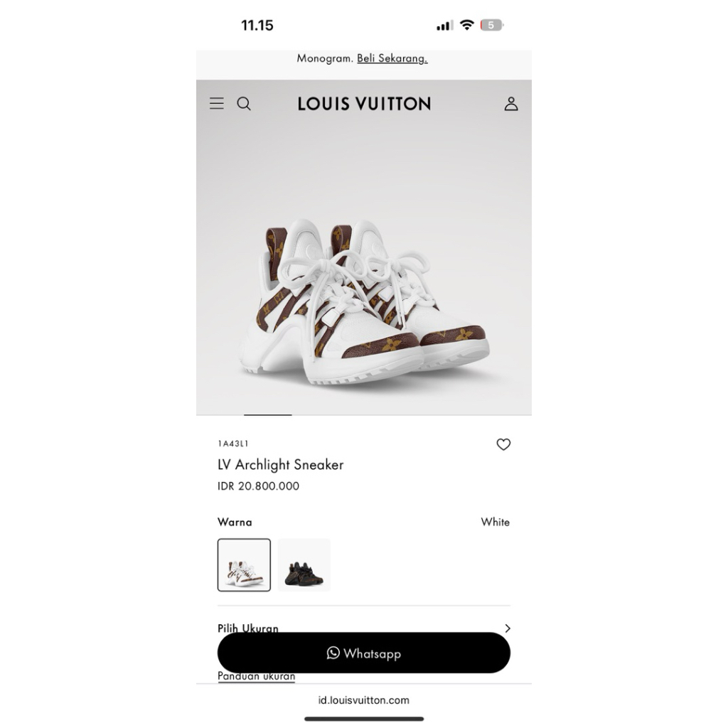 Preloved Louis Vuitton Sneakers