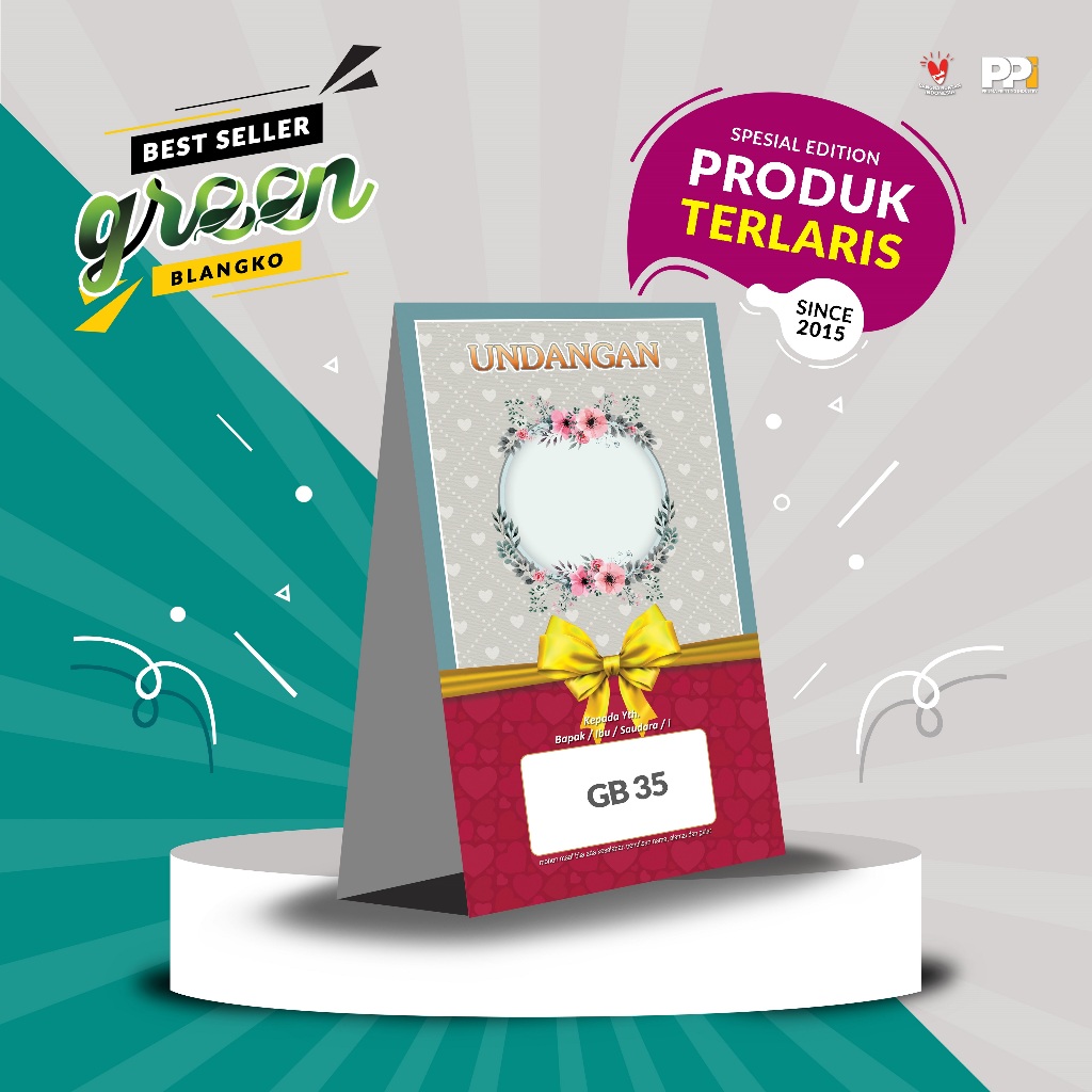 Undangan Pernikahan Murah / GB 35 / Gratis Plastik OPP / Blangko Undangan Blangko