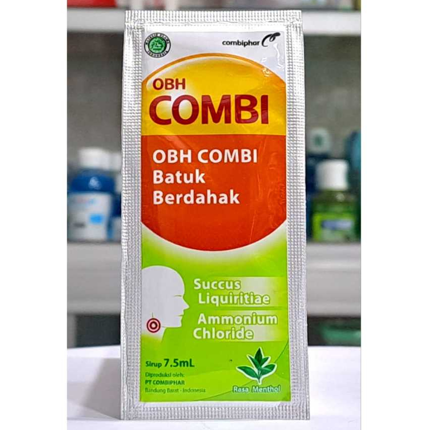 OBH COMBI (ECERAN @1 SACHET) - MEREDAKAN BATUK BERDAHAK ANAK DAN DEWASA