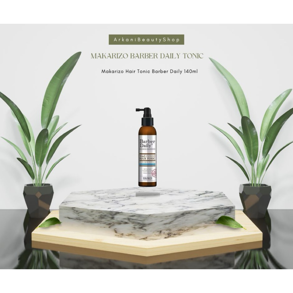 Makarizo Barber Daily Hair Tonic 2 in 1 140ml / Barber Daily Makarizo Hair Tonic 2 in 1 140ml Hairca