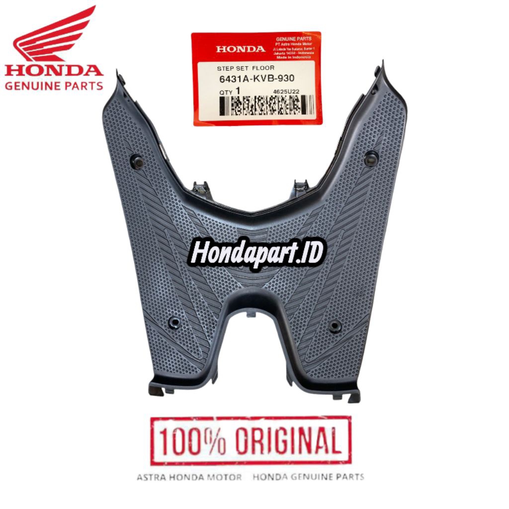 Step Set Floor Cover Lantai Pijakan Kaki Vario 110 Cw Old Lama Karbu Original AHM Honda