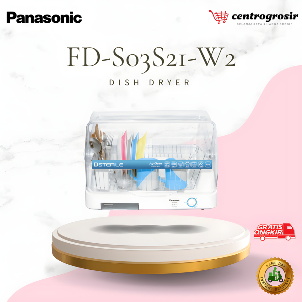 Panasonic FDS03S21 Dish Dryer Dsterile Sterilizer Pengering Botol Bayi FD-F03S21