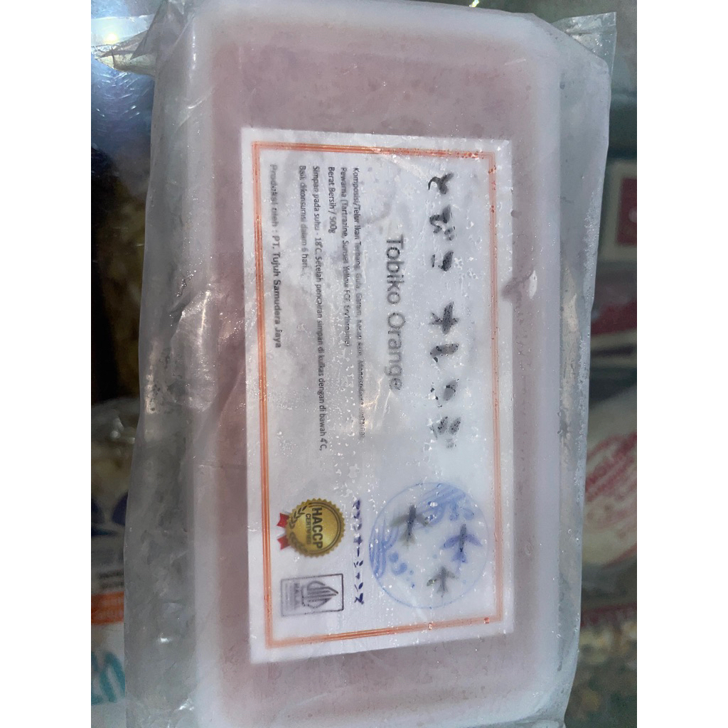 Tobiko Telur Ikan Halal Tobiko Orange 500gr
