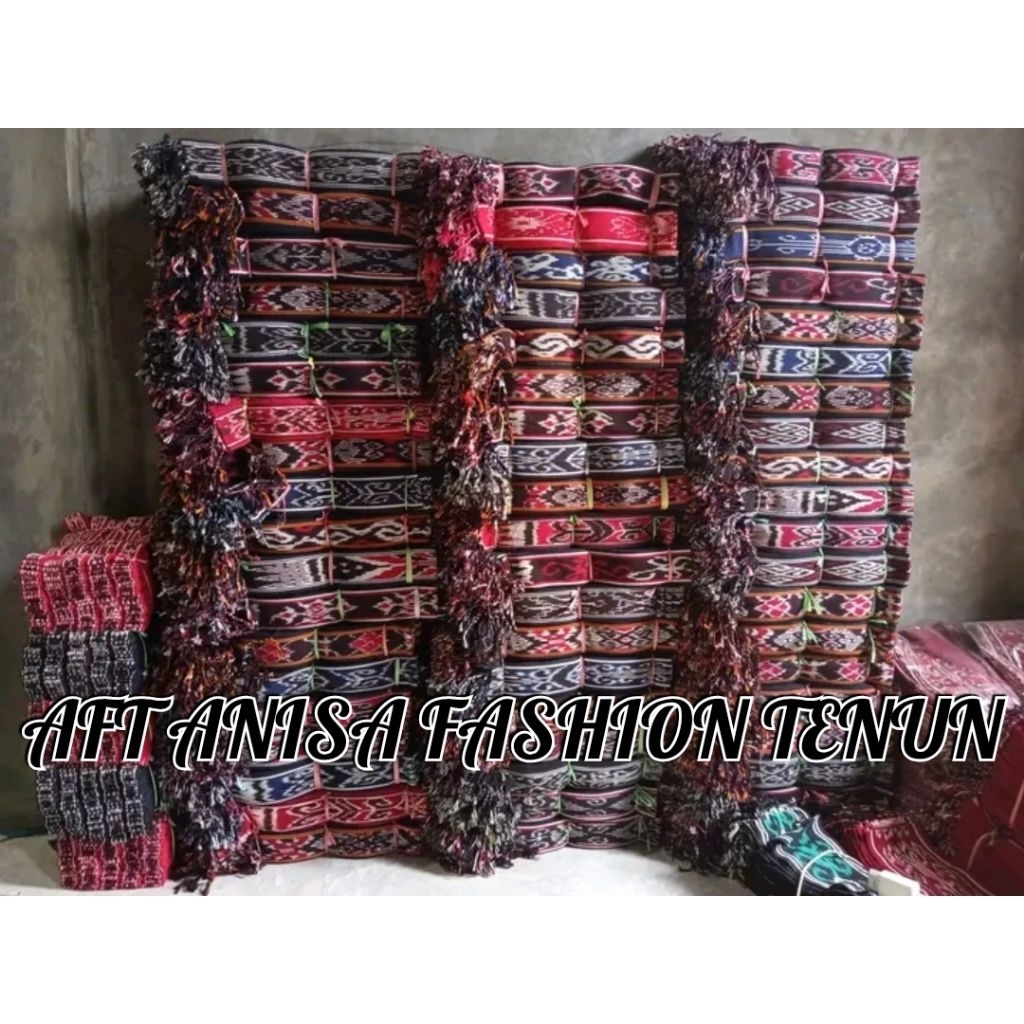 RANDOM Syal ikat kepala tenun etnik untuk pria dan wanita berbagai motif Sumba NTT Toraja dayak dan 