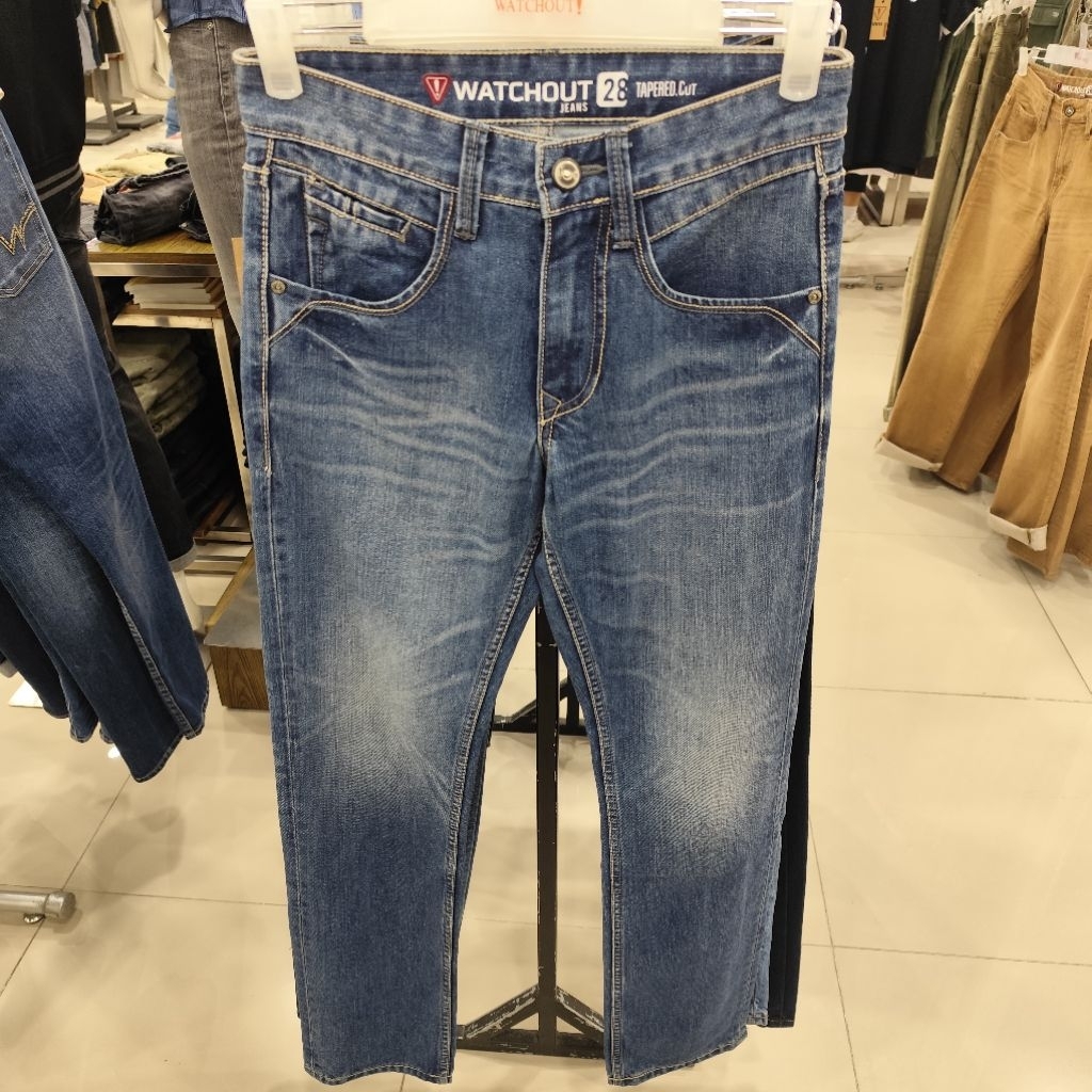 WATCHOUT JEANS CELANA PANJANG MODEL TAPERED PRIA