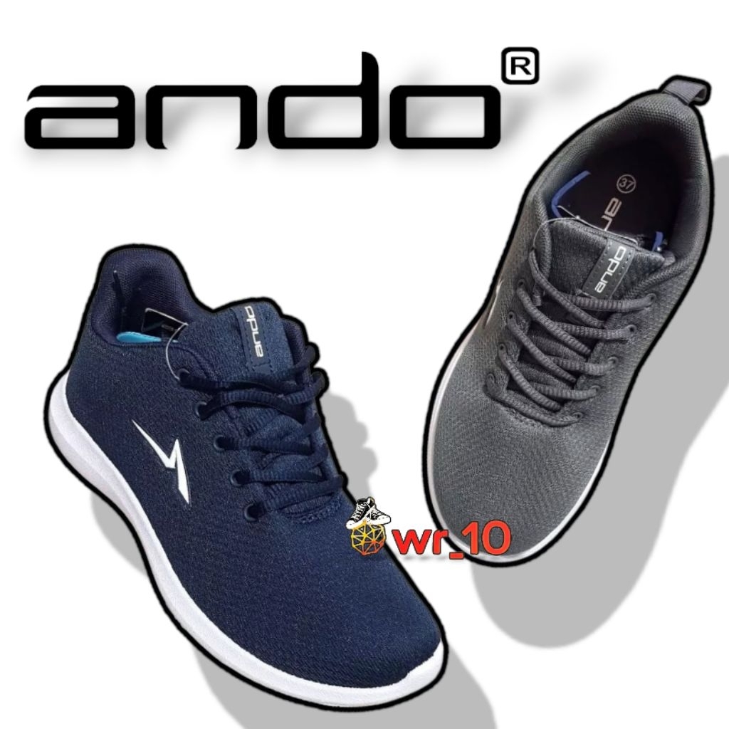 Sepatu Sneakers Ando Pino Pria Size 39-43 Original