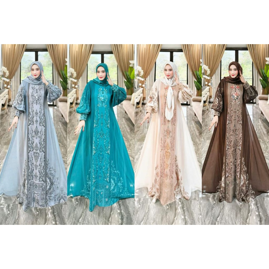 BISA COD (MUFIDAH SERIES  8  MARIANI FASHION ORI PREMIUM GAMIS MARIANI SYARI TERBARU GAMIS MARIANI T