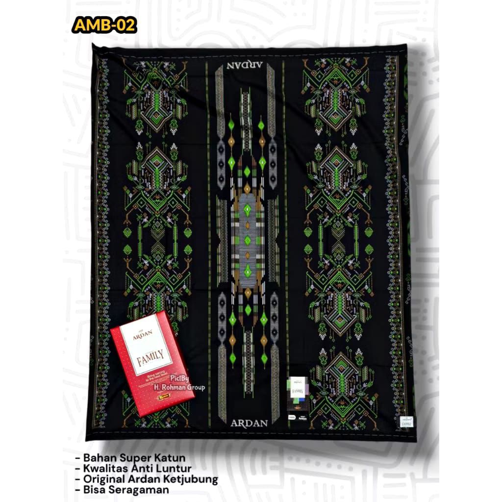 Sarung Ardan Briliant Family Gold Terbaru Motif BHS | Sarung Ardan Songket Print