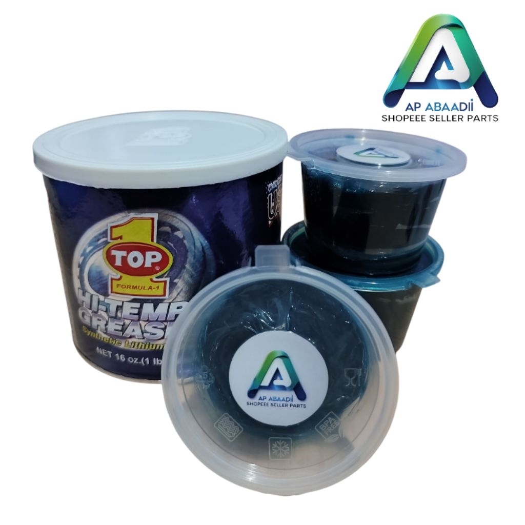 Stempet Greas  Cvt Bearing Komstir Top 1 Hi-Temp Grease Biru Repack 50gr 80gr 90gr