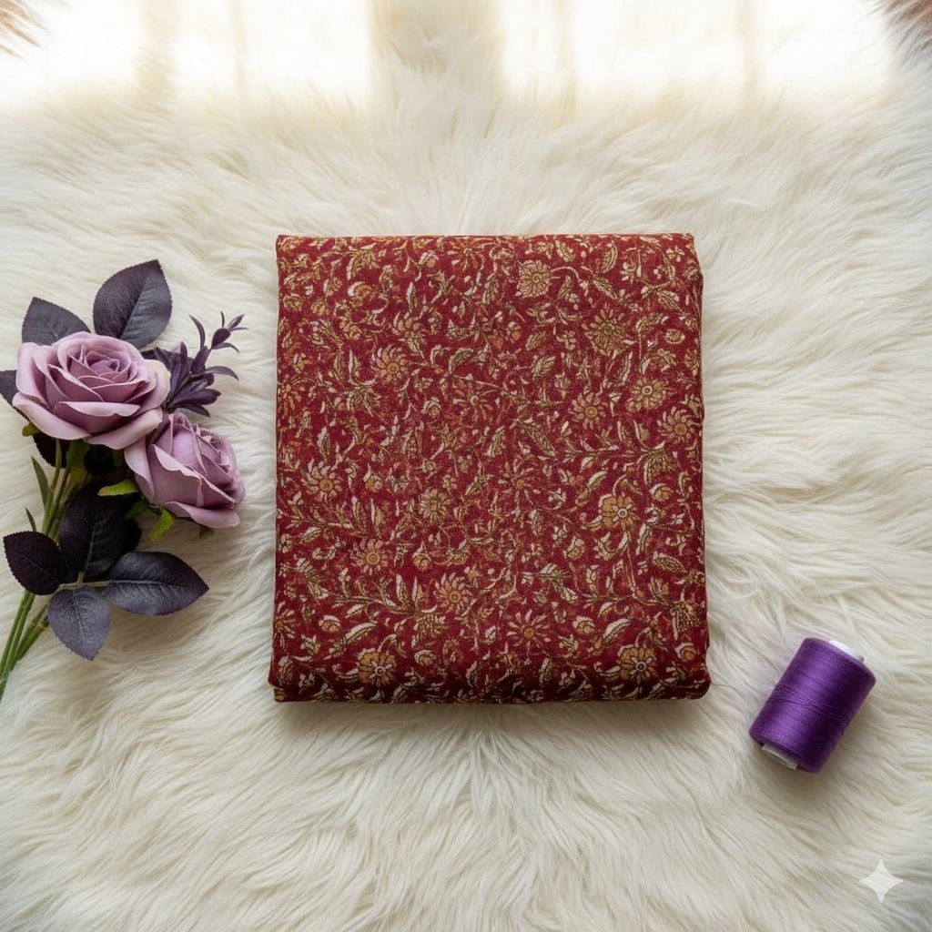 Kain Sifon Motif Bunga Premium – Bahan Jahit Dress, Blouse, Hijab, Outer Elegan Rmt