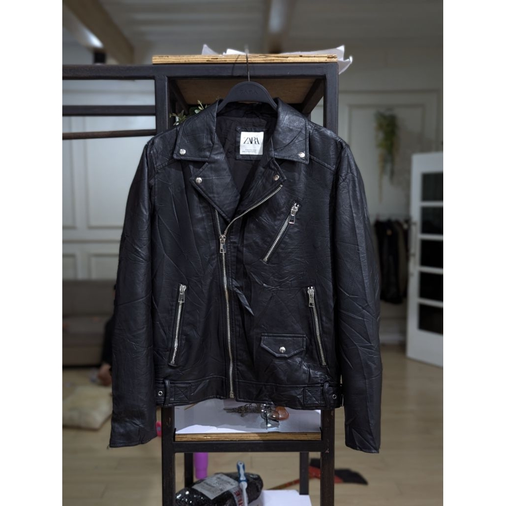 jaket Zara man Biker Ramones