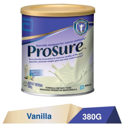 Susu Abbott Prosure Orange Prosure Vanila Vanila Peptamen Khusus Pesakit Kanker Cancer 380gr Singapo