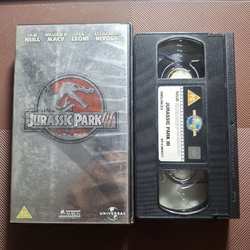 Kaset VHS Jurassic Park III 3 Second