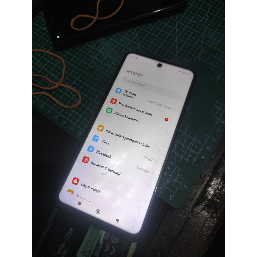 Lcd + Frame copotan Redmi Note 9 Pro Minus deskripsi