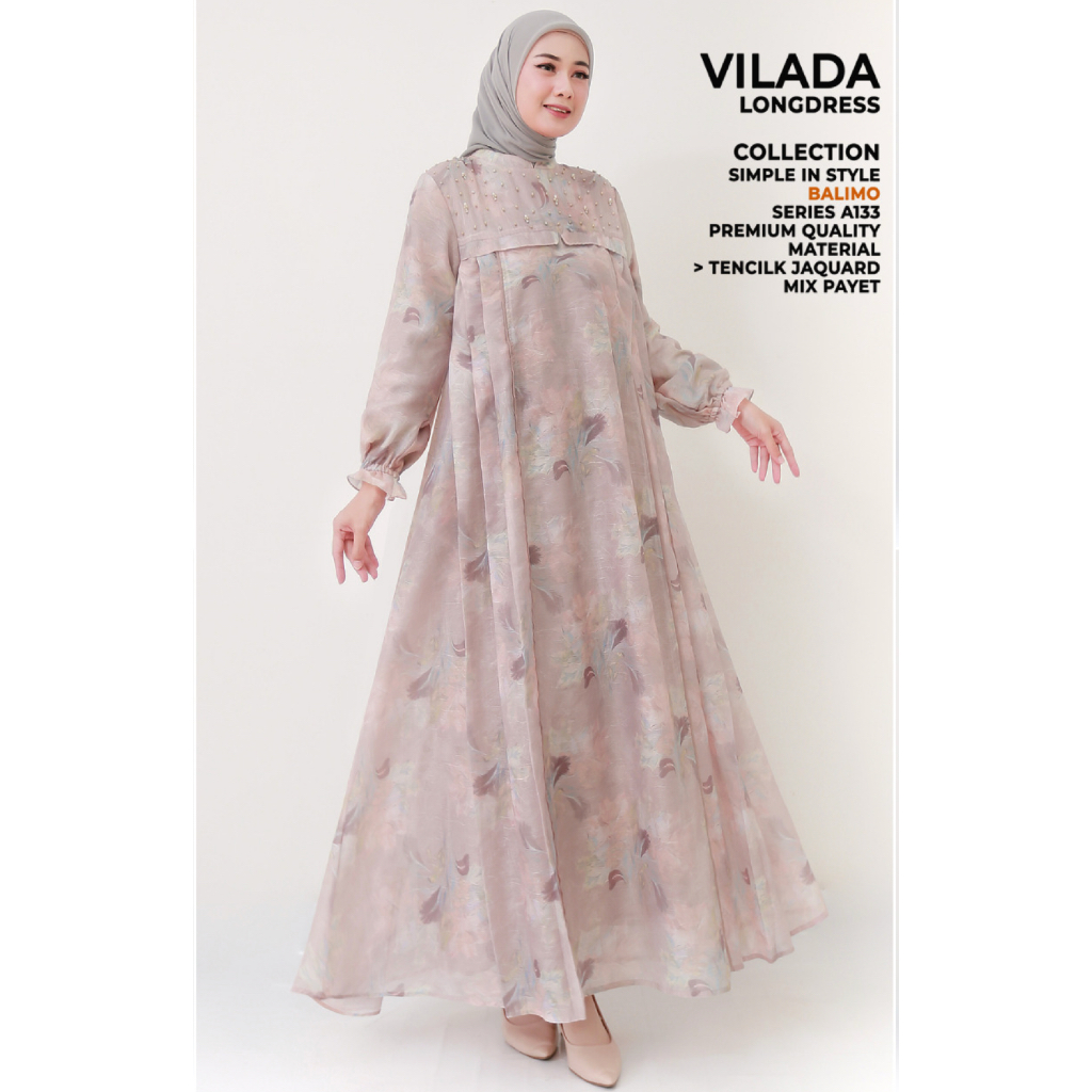 Balimo Vilada - Gamis by Balimo / Dress balimo / balimo original / gamis balimo premium