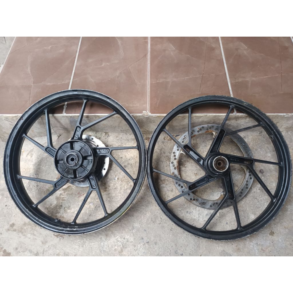 velk.velg depan belakang enkei suzuki shogun Sp. suzuki satria fu original