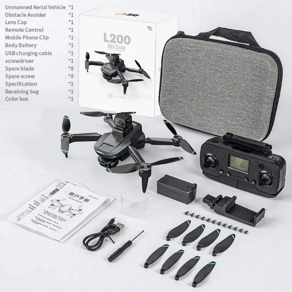 (NON COD) MURAH DRONE L200 PRO MAX GPS 3KM 4K CAMERA GIMBAL 2-AXIS PLUS EIS 25 MENIT TERBANG LENGKAP
