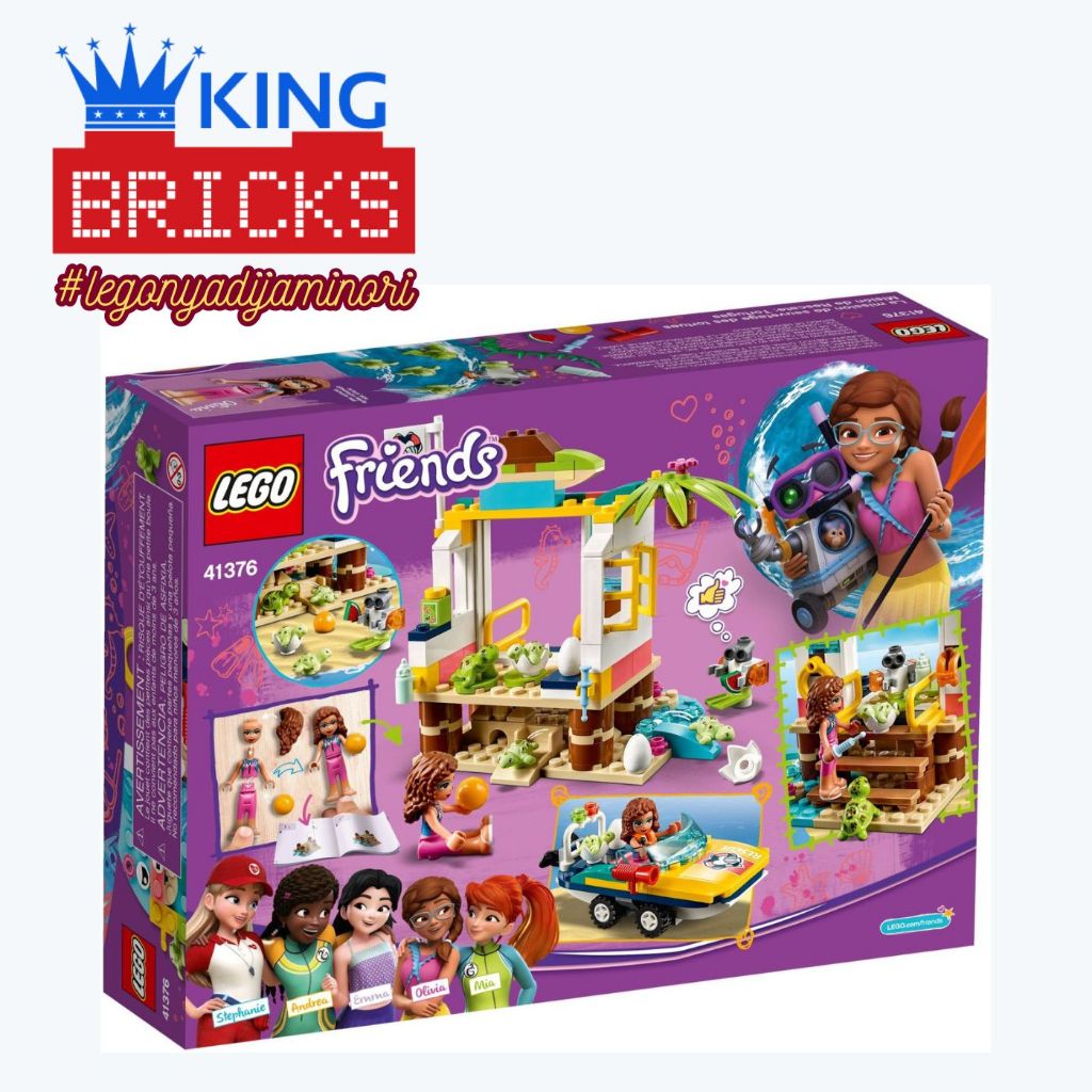 LEGO 41376 FRIENDS Turtles Rescue Mission - Mainan Anak Cewek
