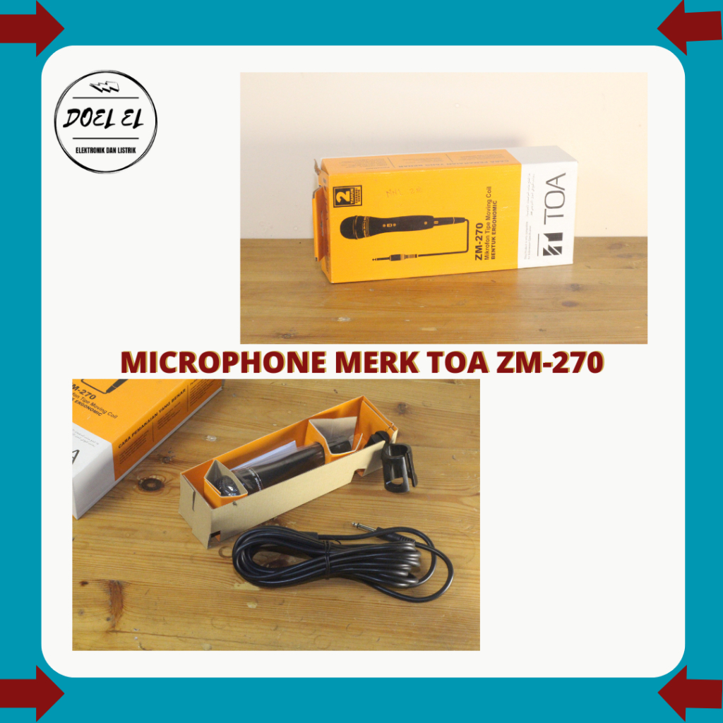 MIC TOA ZM - 270 | MICROPHONE MERK TOA ZM 270