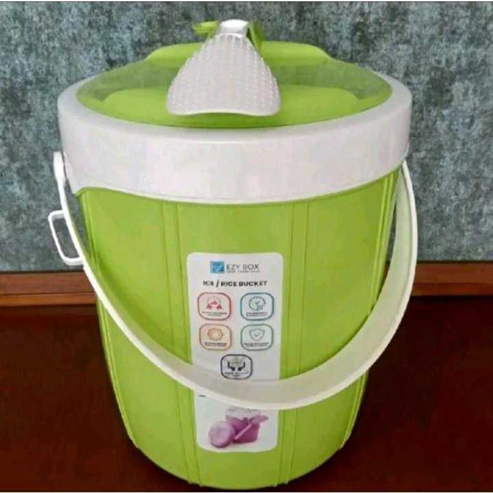 Rice Bucket EZY Jumbo Termos Nasi tahan panas dan dingin Besar 10 Liter Kotak penyimpanan Makanan Se