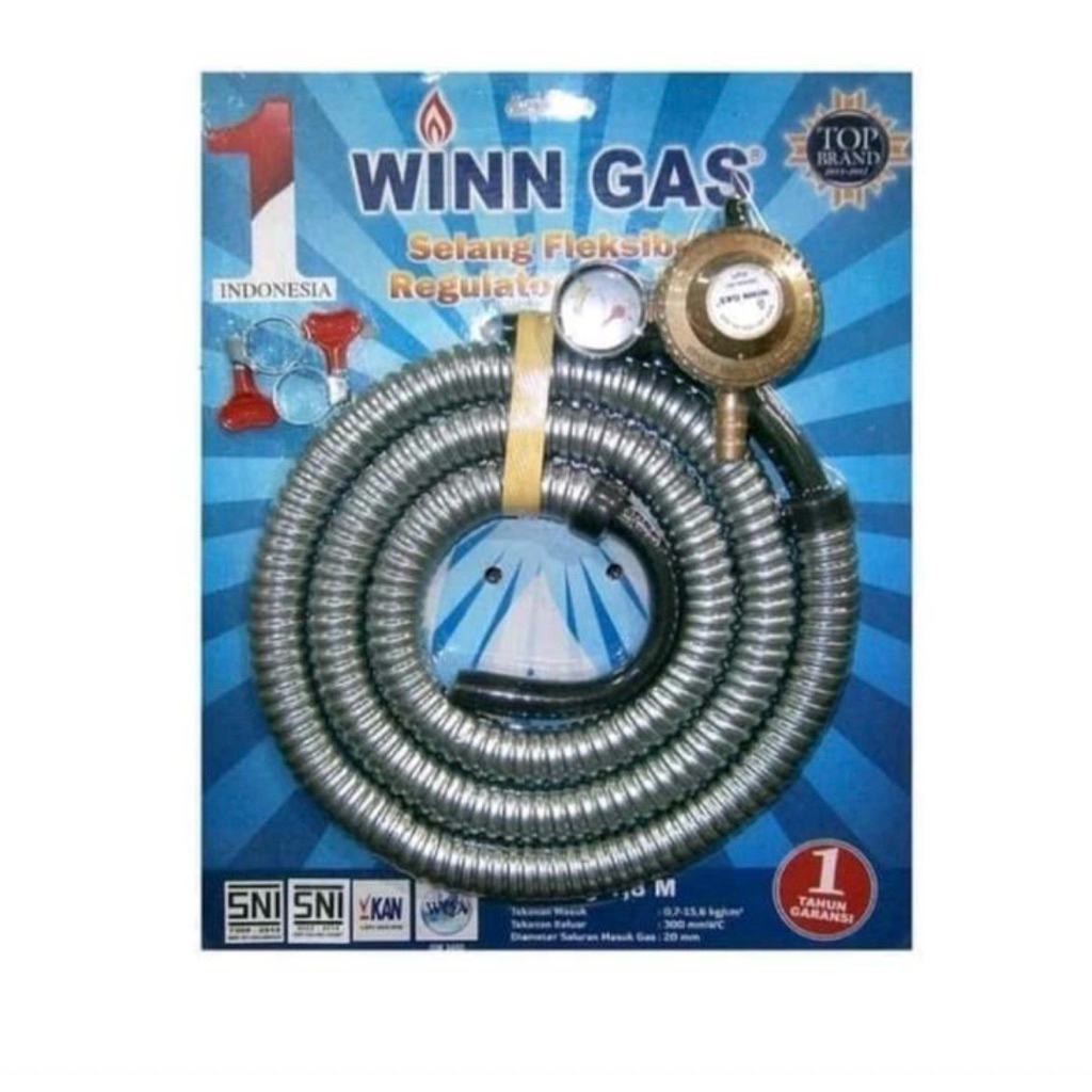 Selang Regulator Fleksibel WIN GAS / Regulator Kompor Gas