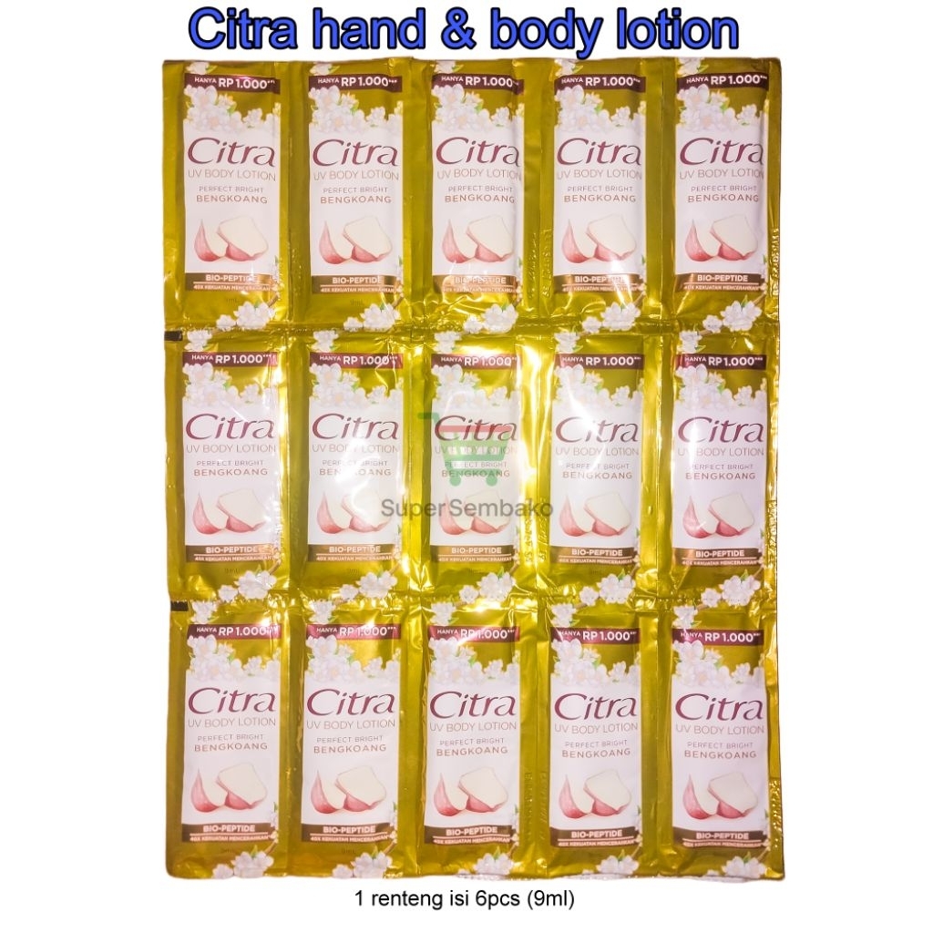 Citra Sachet body lotion 9ml