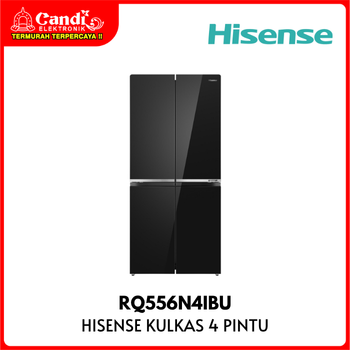 HISENSE Kulkas 4 Pintu Multidoor  427 Liter Inverter RQ556N4IBU