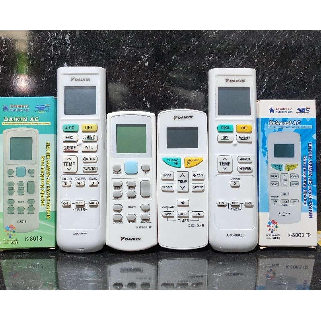 Remot AC Daikin Remot Multi Universal Daikin Standard Inverter Multi Universal